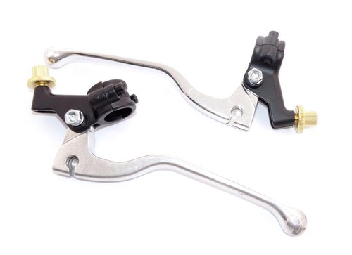 Levier d'embrayage et frein avec support paire pour Yamaha YZ 490 82-90 - Photo 6/9
