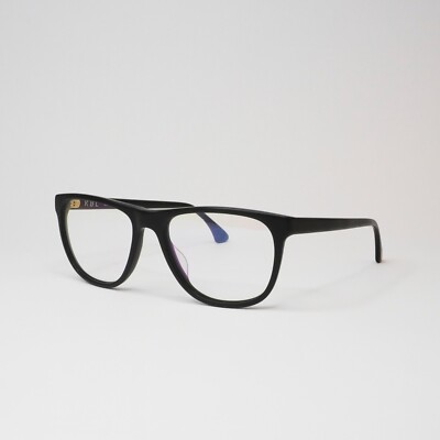 KBL Retro Acetat Brille Richmond Eckig Panto Schwarz 55/18