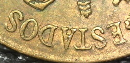 1970 Mexico 5 Centavos w/ Double Die DDR Error Inv#E5424
