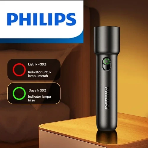 Philips 2024 New EDC Portable Flashlight Rechargeable LED Flashlights Torch