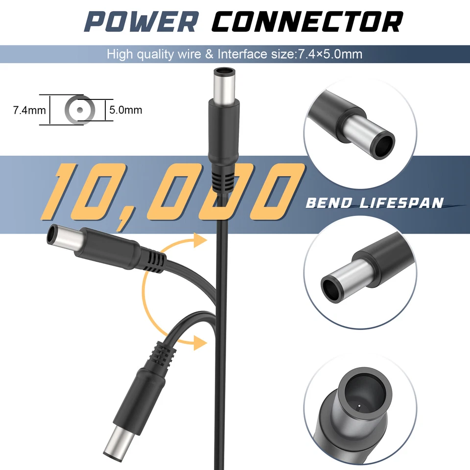 65W 90W AC Netzteil/Ladegerät für Dell Inspiron 1545 1318 1546 1750 1557 Laptop - Bild 3 von 4