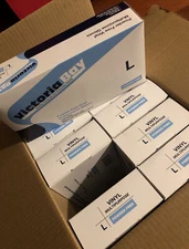 Victoria Bay Powder Free Vinyl Multipurpose Gloves (Large)