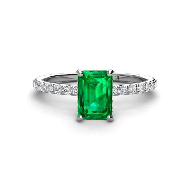 K14WG エメラルド 指輪 13号　emerald ring size 13 K14WG エメラルド 指輪 13号 emerald ring size 13