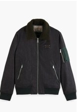 Scotch And Soda Wool Blend Flight Jacket Size M