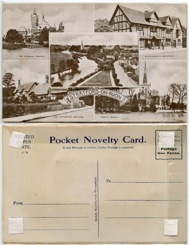 VIEW NOVELTY Pullout Flap Multiview Postcards 1940 to 1960..FINE UNUSED - Picture 8 of 44