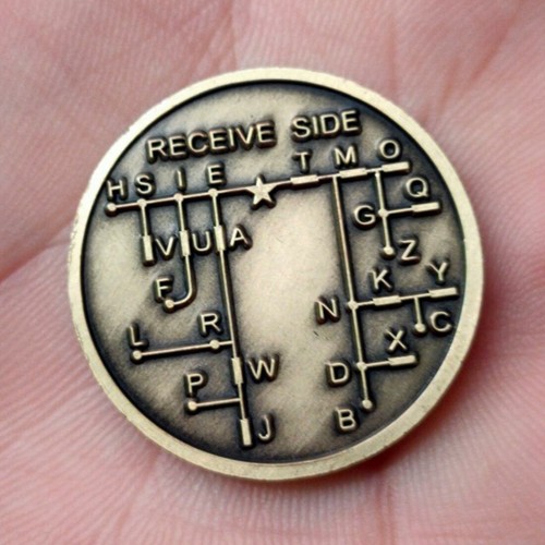 CW Morse Code Commemorative CW Training Coin Morse Code Training Coin for2784 - Zdjęcie 5 z 10