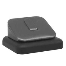 Steel Grey Leatherette Jewelry Ring Clip Display Stand