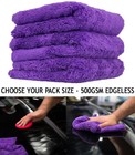 Edgeless Microfibre Towel | Bulk Cloths | Plush Buffing Polish Drying | 500GSM