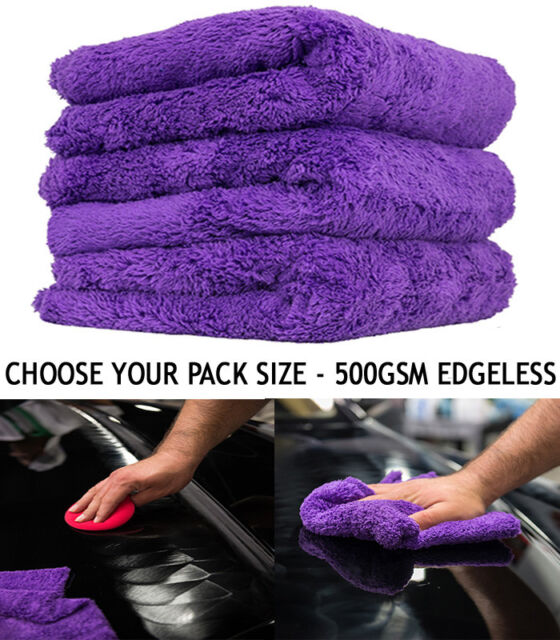 Edgeless Microfibre Towel | Bulk Cloths | Plush Buffing Polish Drying | 500GSM Edgeless Microfibre Towel | Bulk Cloths | Plush Buffing Polish Drying | 500GSM