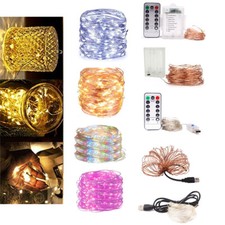 USB LED String Remote control 10M 100LEDs 8 Modes Fairy Light For Home Decor AJ