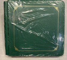 Creative Memories Scrapbook Album 7 x 7  Green With Gold Foil Edge New Sealed