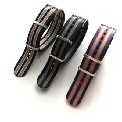 High Quality Nylon Canvas Watch Band 007 Men's Single Pass Strap 20mm Fits Omega