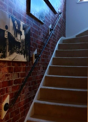 Industrial Stair Hand Rail Banister With Bracket Vintage Urban