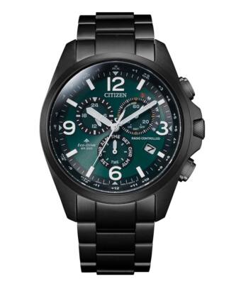 Citizen Promaster CB5925-82X Funk Solar Herren Chronograph grün / schwarz Ø42...