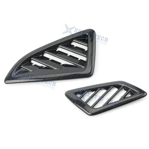 For Honda Civic 10TH 2016+ Carbon Fiber Style L&R AC Air Vent Outlet Cover Trim - Picture 3 of 12