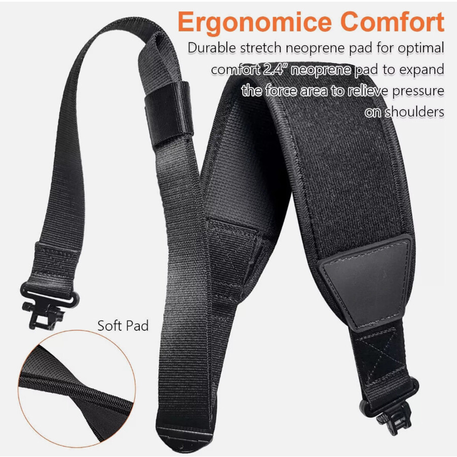 Camouflage Rifle 2 Point Sling Shoulder Padded Strap Camo Gun Sling ...