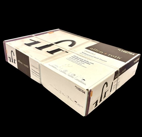 Allen + Roth HARLOW breite Badewannenarmatur matt schwarz #1102764 NEU VERSIEGELTE VERPACKUNG - Bild 4 von 9