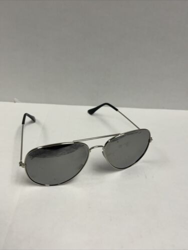 Shady Ray's Aviator Men's Sunglasses Polarized Used Silver Frame Black Lens.READ - Picture 3 of 10