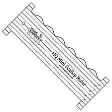 HQ Mini Scallop Ruler 3-Inch x 8-Inch Longarm...