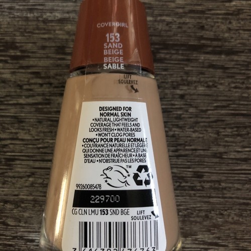 Covergirl Clean Liquid Foundation Makeup 153 Sand Beige - Picture 3 of 4