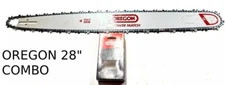 28" OREGON POWER CUT BAR WITH CHAINS FIT HUSQVARNA 55 257 261 262 357XP 359 455