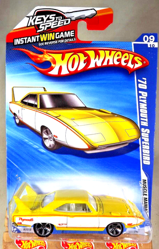 2010 Hot Wheels #87 Muscle Mania 9/10 '70 PLYMOUTH SUPERBIRD Yellow Variant wMC5