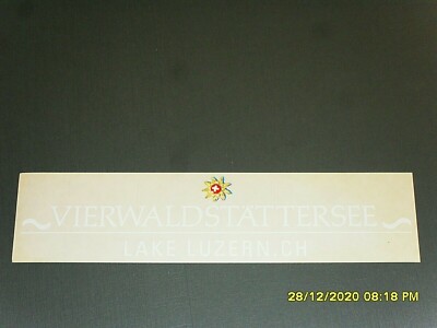 Decal / Sticker + Lucerne + Lake Lucerne + Lake Lucerne + Switzerland + White 
