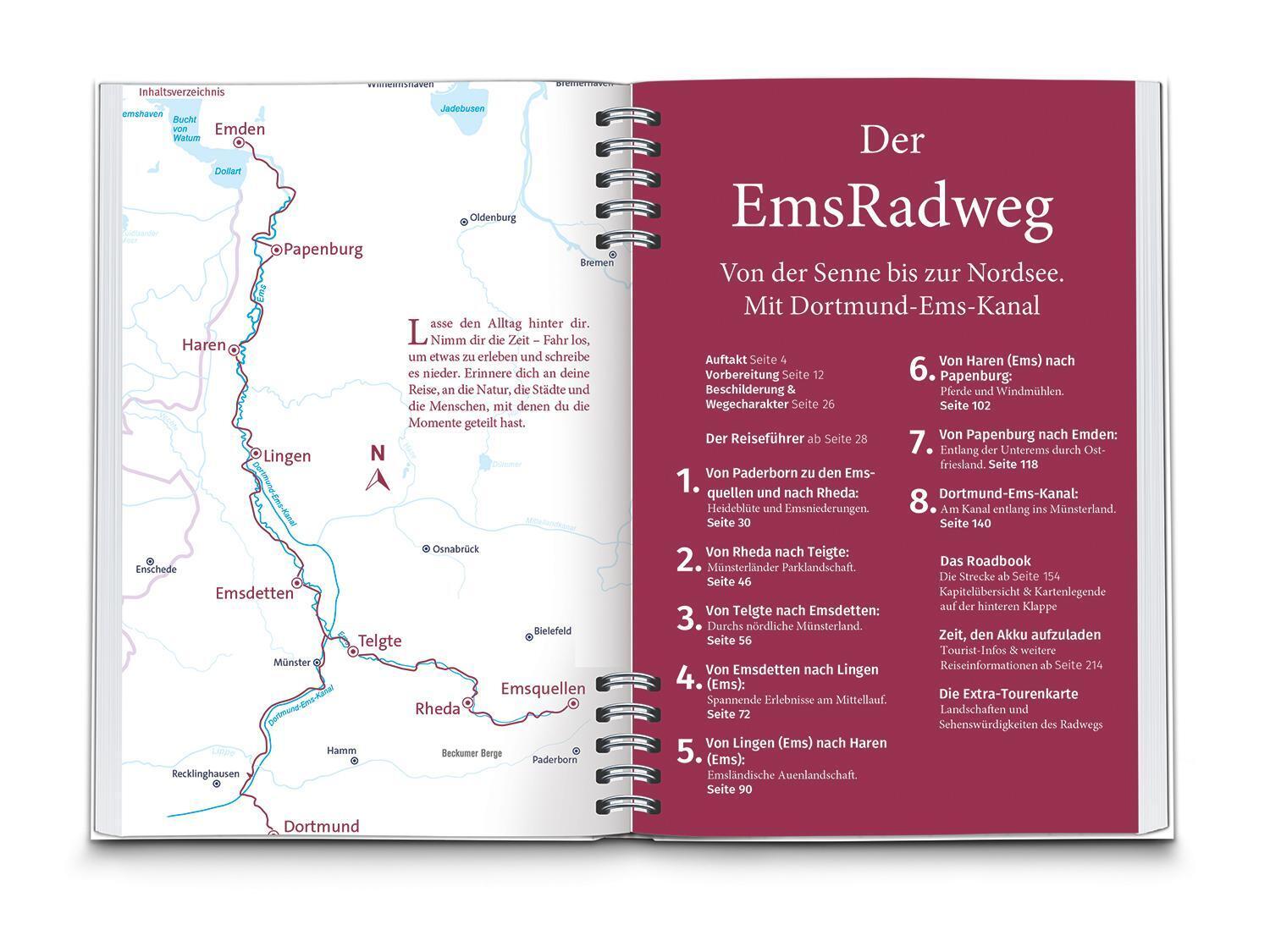 Thumbnail - Kompass Radreiseführer Emsradweg Kompass-karten Gmbh Taschenbuch