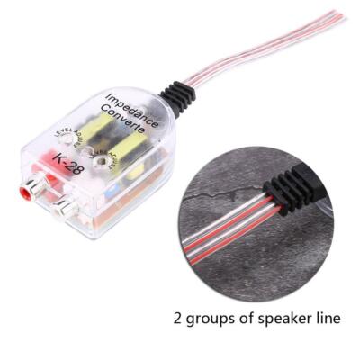 2 Channel High Low Impedance Adapter – Line Output Converter For Car & Home Audio, Bass Enhancer, Easy Install - View #6