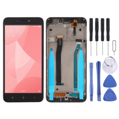 TFT LCD Screen for Xiaomi Redmi 4X Digitizer Full Assembly with Frame (Black)