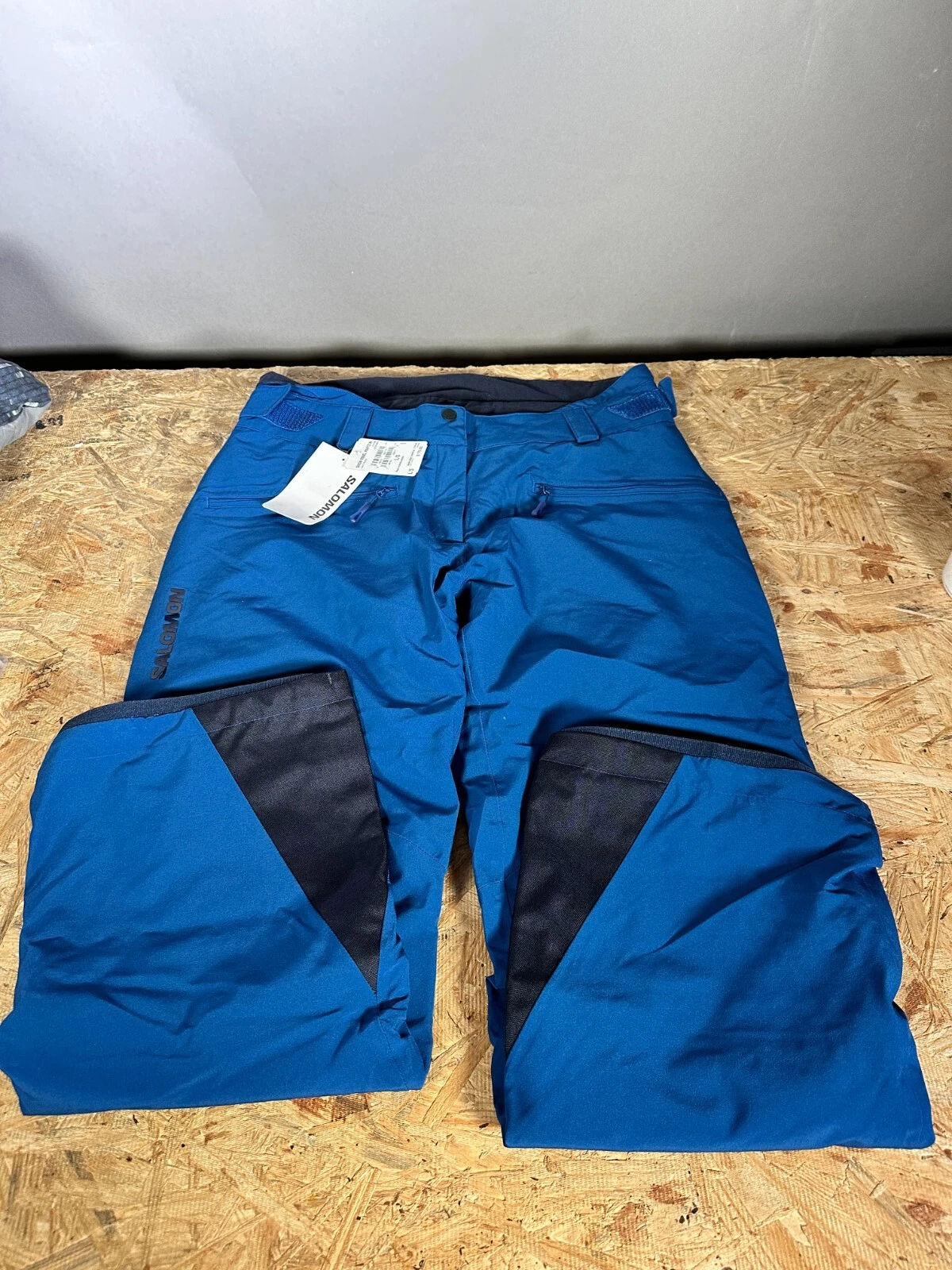 NEW Salomon Women's Snow Rebel Pants blue Large Short msrp $170