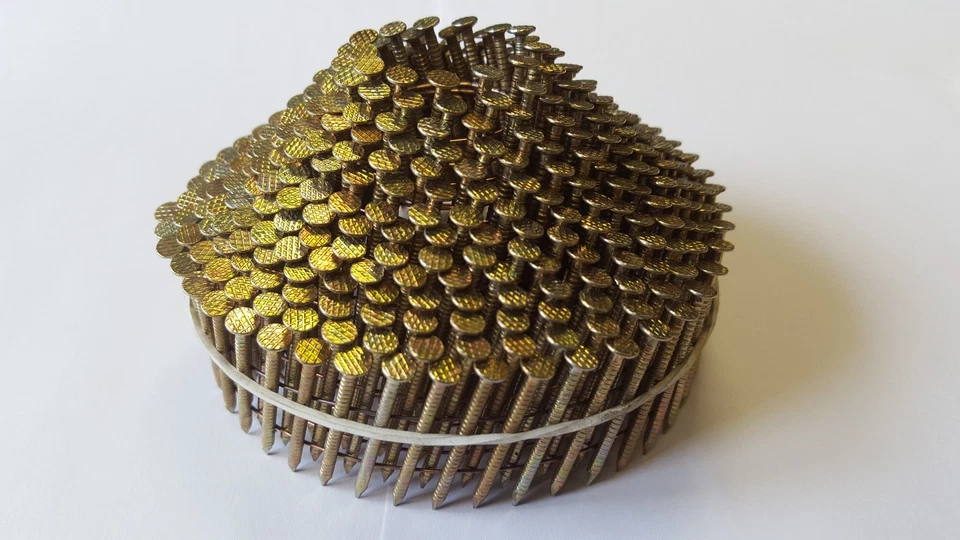 TACWISE, MONTANA COIL NAILS 2.1 x 50mm GALV RING SHANK POINTED CONICAL (DOME) 14400/BOX