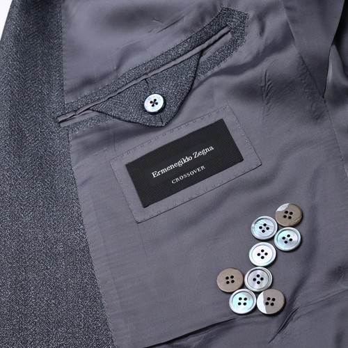 NEW $3,295 Zegna Platinum 'Mila Crossover' Wool, Linen & Silk Men's Blazer 44L - Picture 5 of 12