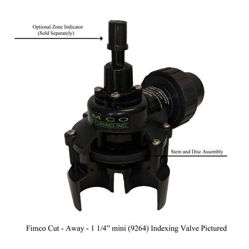 FIMCO Manufacturing Inc. 1” 6 Outlet Mini Indexing Valve with 5 and 6 Zone Cams - Picture 5 of 5