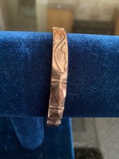 Copper Hand Carved Tibetan Healing Bracelet. Unisex, Hand Made New
