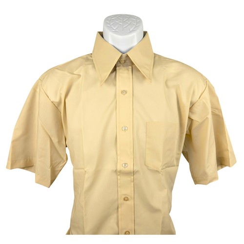 Macrae Prest Mens Dress Shirt Short Sleeve Button Up Casual Work 16 1/2