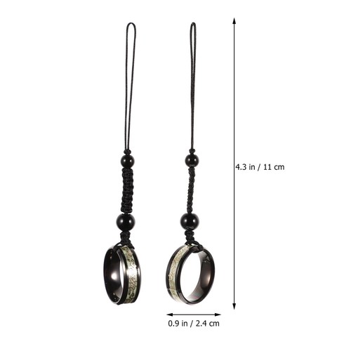 2pcs Lanyard Phone Holder Phone Key Chain Pendants Cell Phone Charm - Zdjęcie 7 z 12