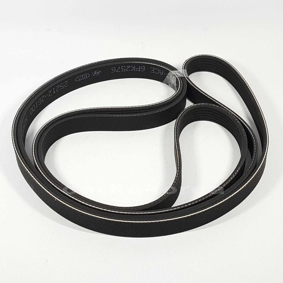 Correa de ventilador de transmisión genuina 252122G100 correa acanalada-V para HYUNDAI SANTA FE 2010-2012 Foto 2 de 4