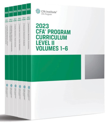 Cfa Institute Program Lehrplan Level II 2023 - Edition English - 6 Bände
