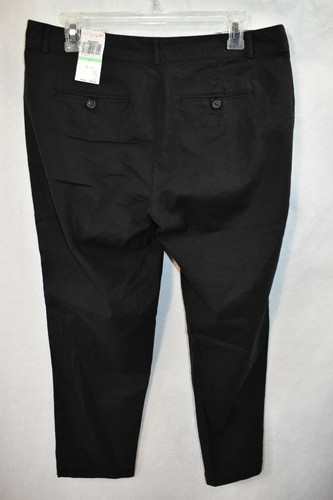 Pantalones Dockers negros talla 8 para mujer nuevos capri recortados adelgazantes - Imagen 2 de 7