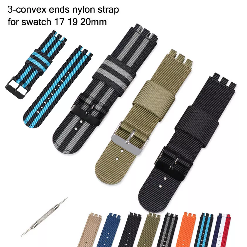 Swatch top nylon strap