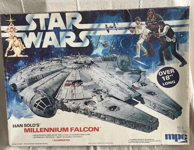MPC NIB Star Wars Han Solo's Millennium Falcon Model 1-1925 Illuminated NOS NEW