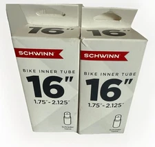 Schwinn 16” Replacement Bike Tire Inner Tube Self Sealing Schrader Valve 2pack