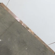 3-3/8" Wide 5/64" Thick 8' Long Flexible Red Copper Flat Strip Plate