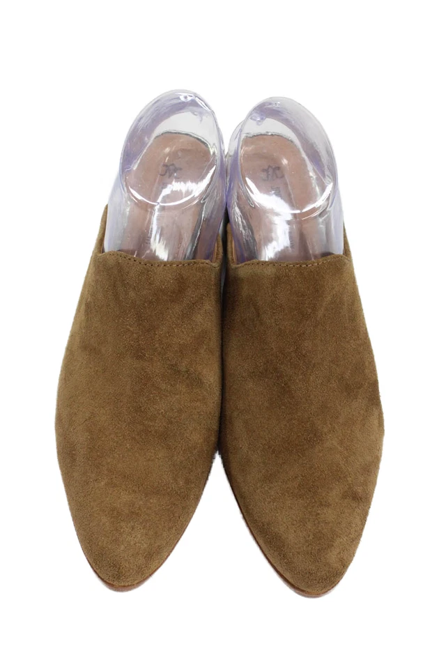 Женские замшевые туфли-лодочки Johnston & Murphy Slide On Mules коричневые размер 8,5 средние - Изображение 2 из 4