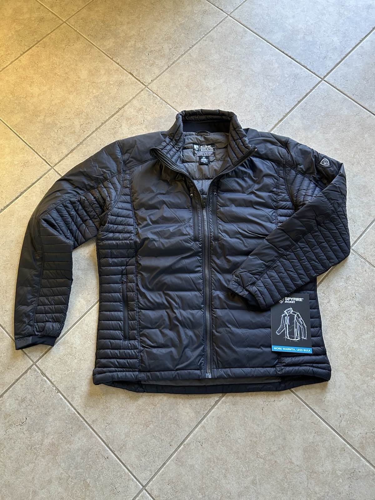 KÜHL Spyfire® Jacket Men’s XL Blackout | 800 Fill Down Insulated Coat NWT KUHL