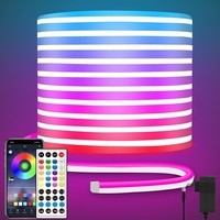 Led Neon Lichtstreifen 10M Rgb 24V Flexibel Wasserdicht App Steuerung Deko