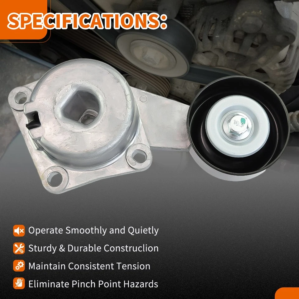 Kit de 5 componentes de transmisión por correa Serpentine para Ford F-150 07-08 Expedition Lincoln Foto 2 de 4