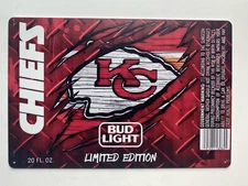 Bud Light Beer Kansas City Chiefs Sign Budweiser Patrick Mahomes Travis