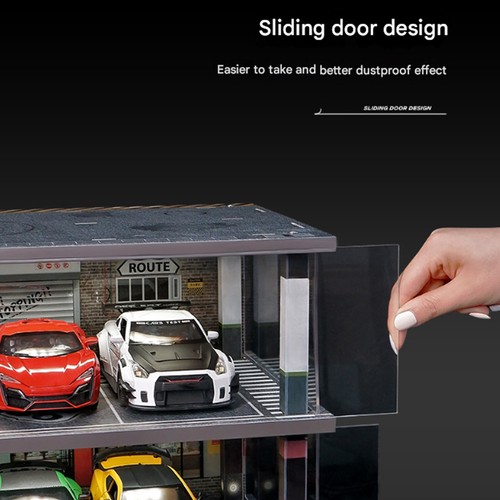 Diorama 1/24 Scale Car Garage LED Lighting Parking Lot Scene Display Model Toy - Picture 5 of 20